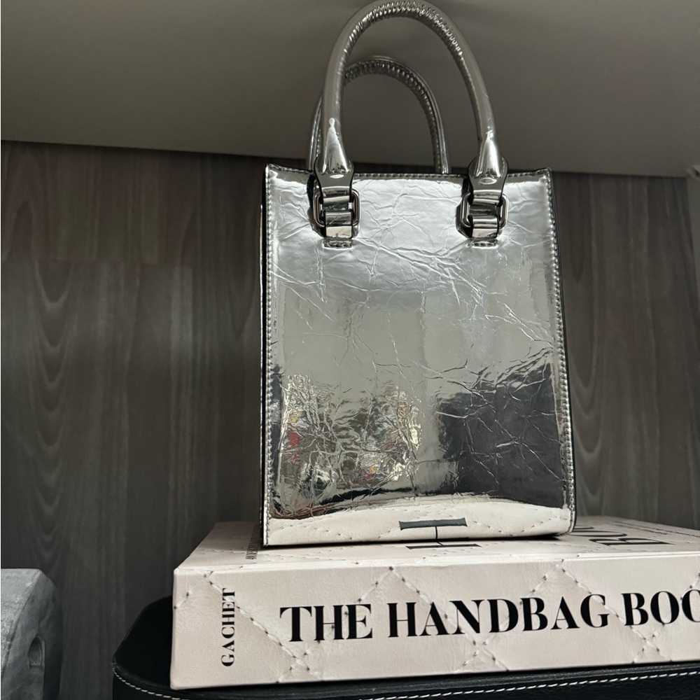 Aqua Silver Mini Bag with Sleek Design